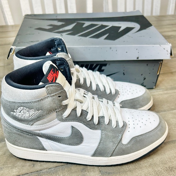 Air Jordan 1 Retro OG High Washed Black Sneakers W/Box Mens Size 11 - Picture 4 of 8